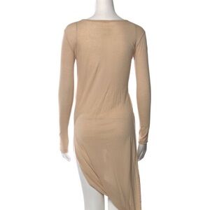 MM6 Maison Martin Margiela Beige Asymmetrical Dress